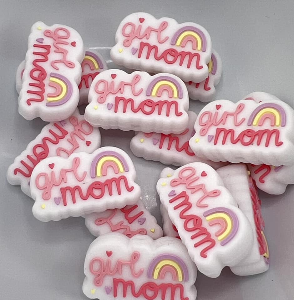 Girl Mom with Rainbow 2 Color Options