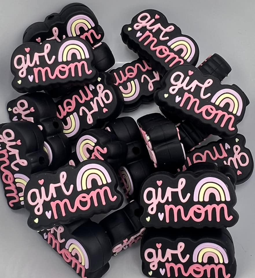 Girl Mom with Rainbow 2 Color Options