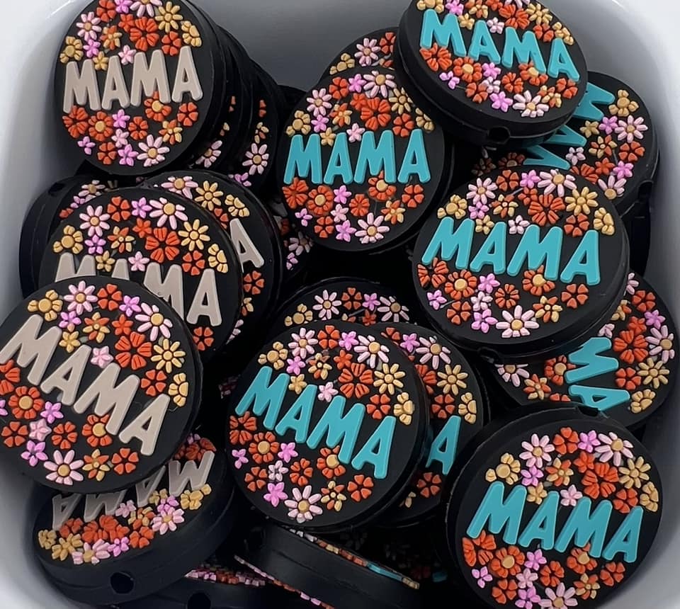 Retro Floral Mama Focal in 2 colors