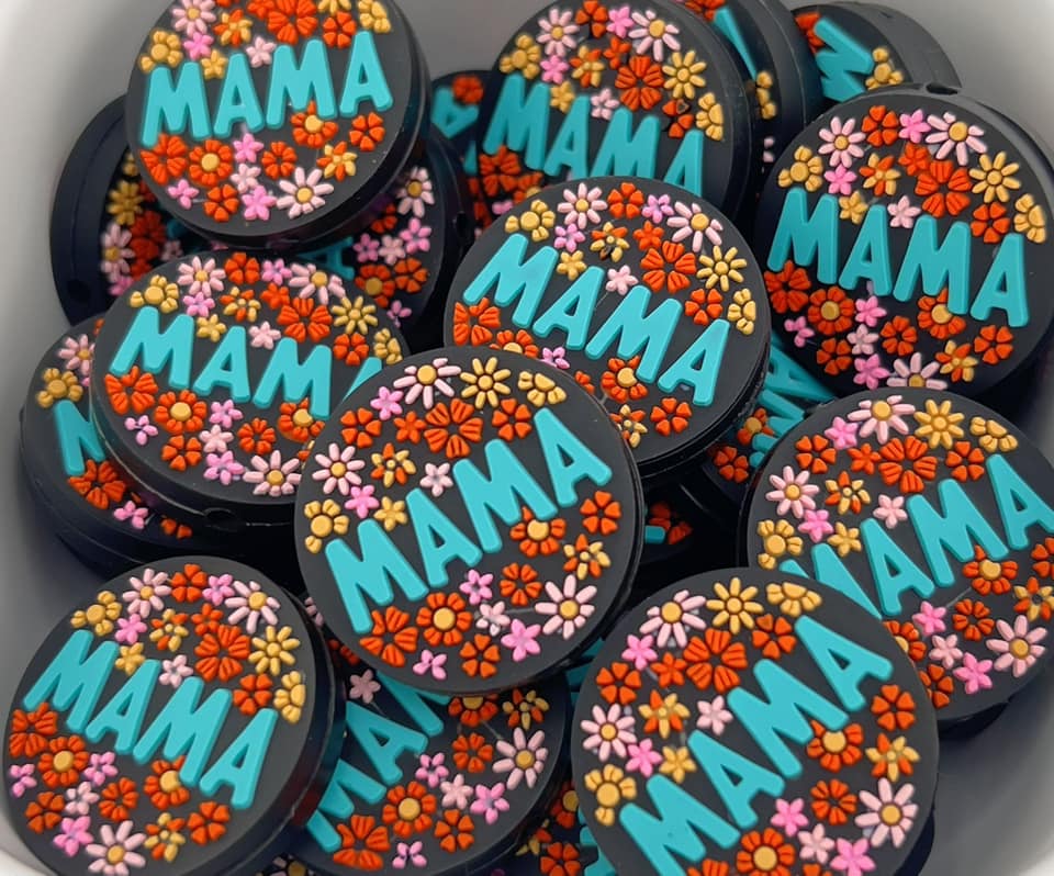 Retro Floral Mama Focal in 2 colors