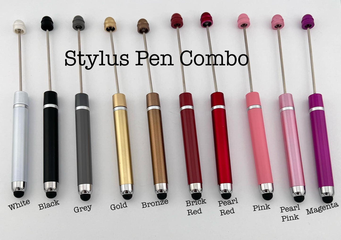 Beadable Stylus Pen Combo (20 Color variations)