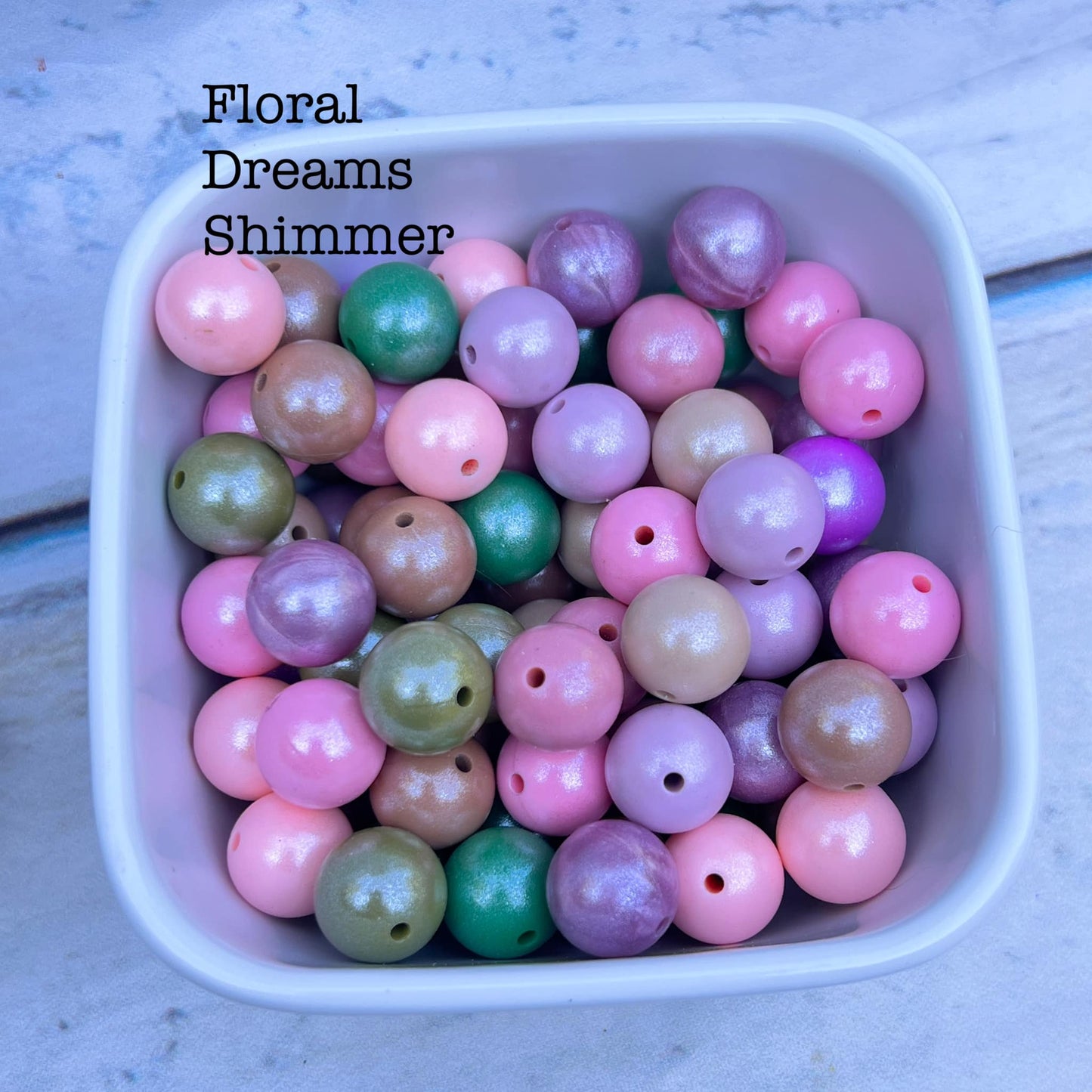 15mm Floral Dreams Shimmer mix