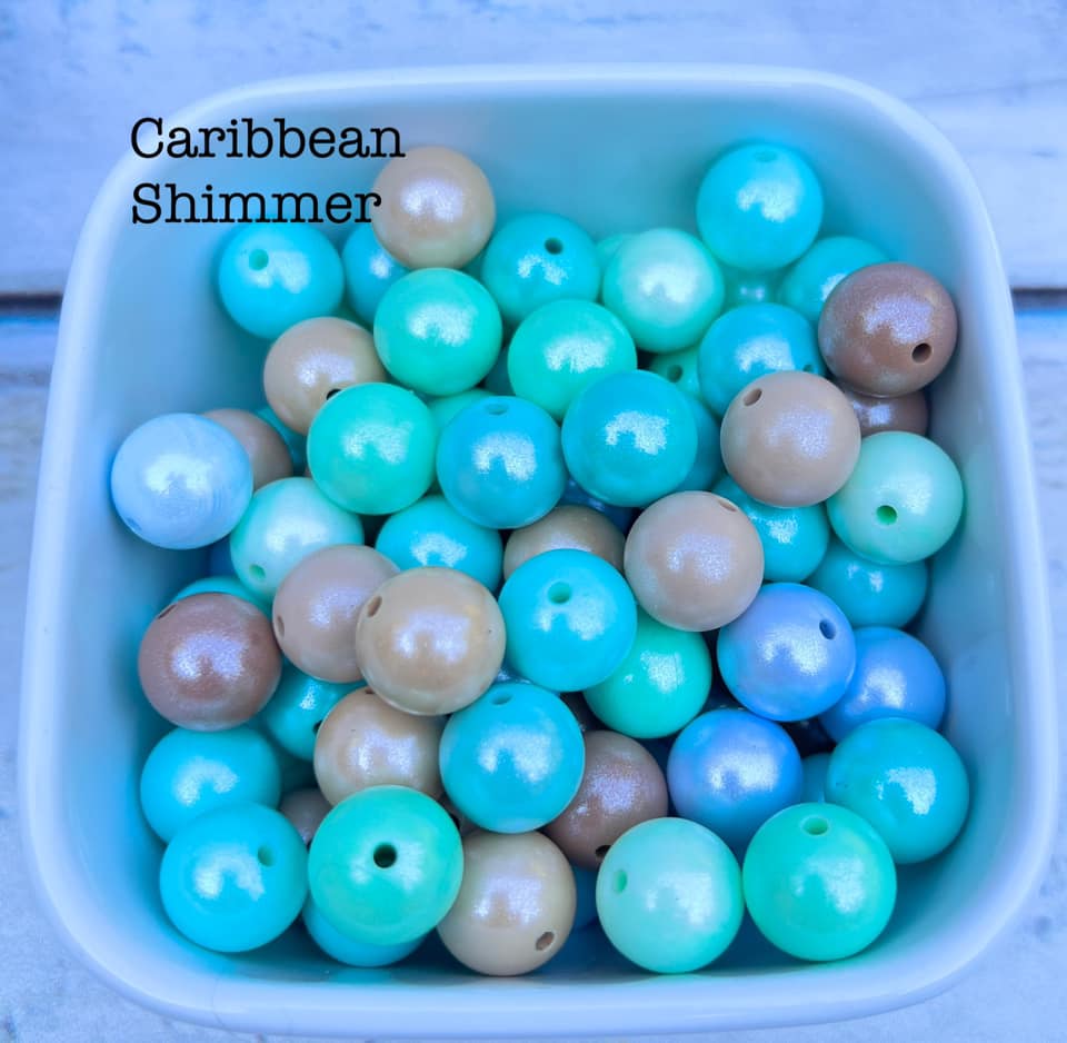 15mm Caribbean Shimmer mix