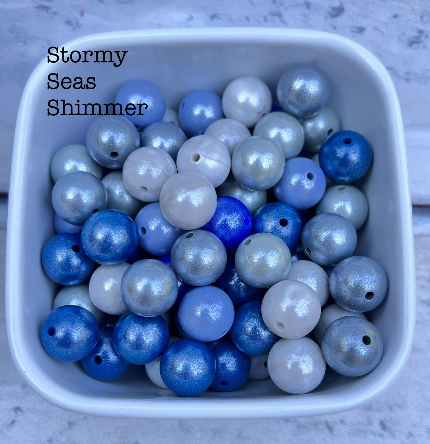 15mm Stormy Seas Shimmer mix