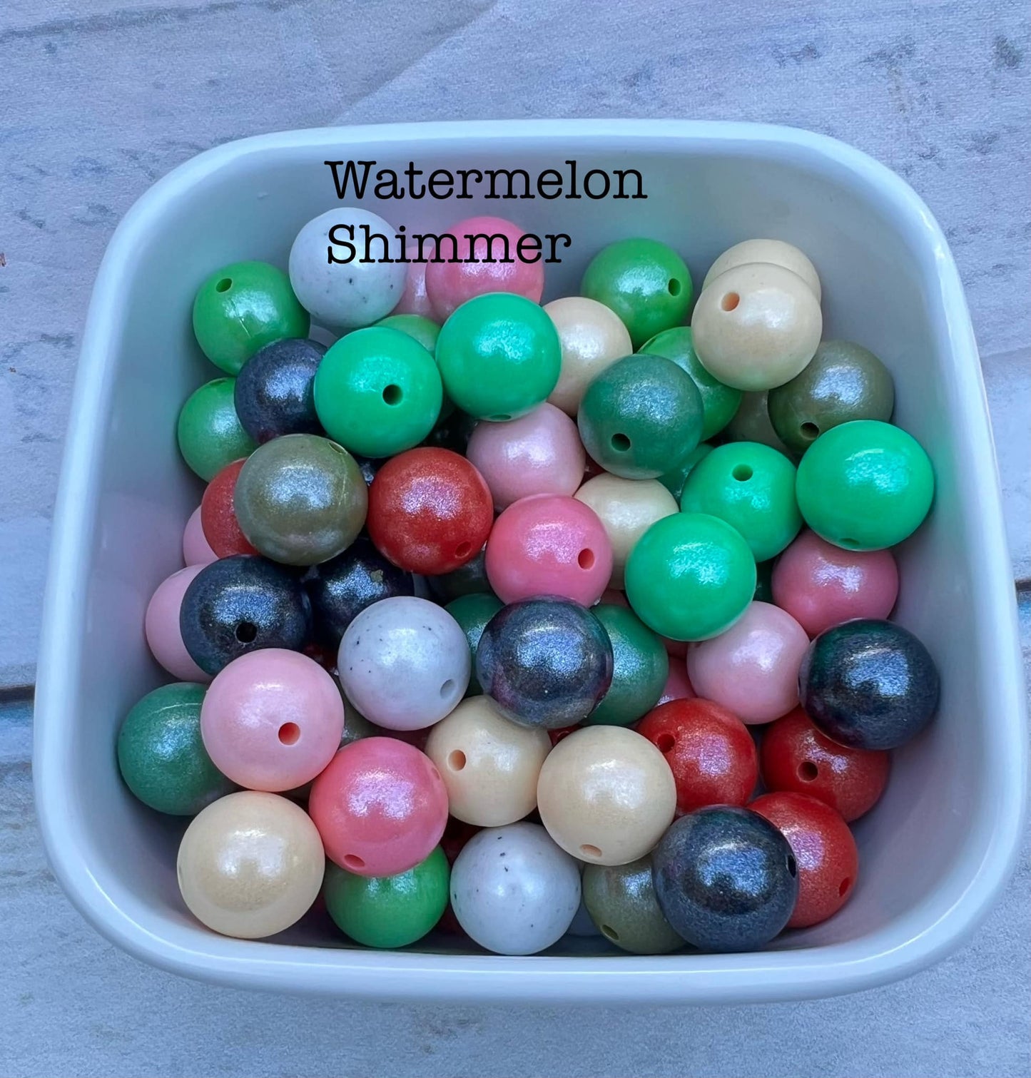 15mm Watermelon Shimmer mix