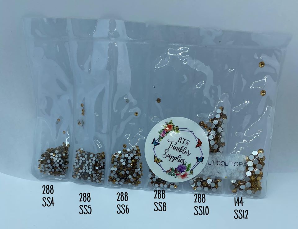 LT COLORADO TOPAZ GLASS RHINESTONES