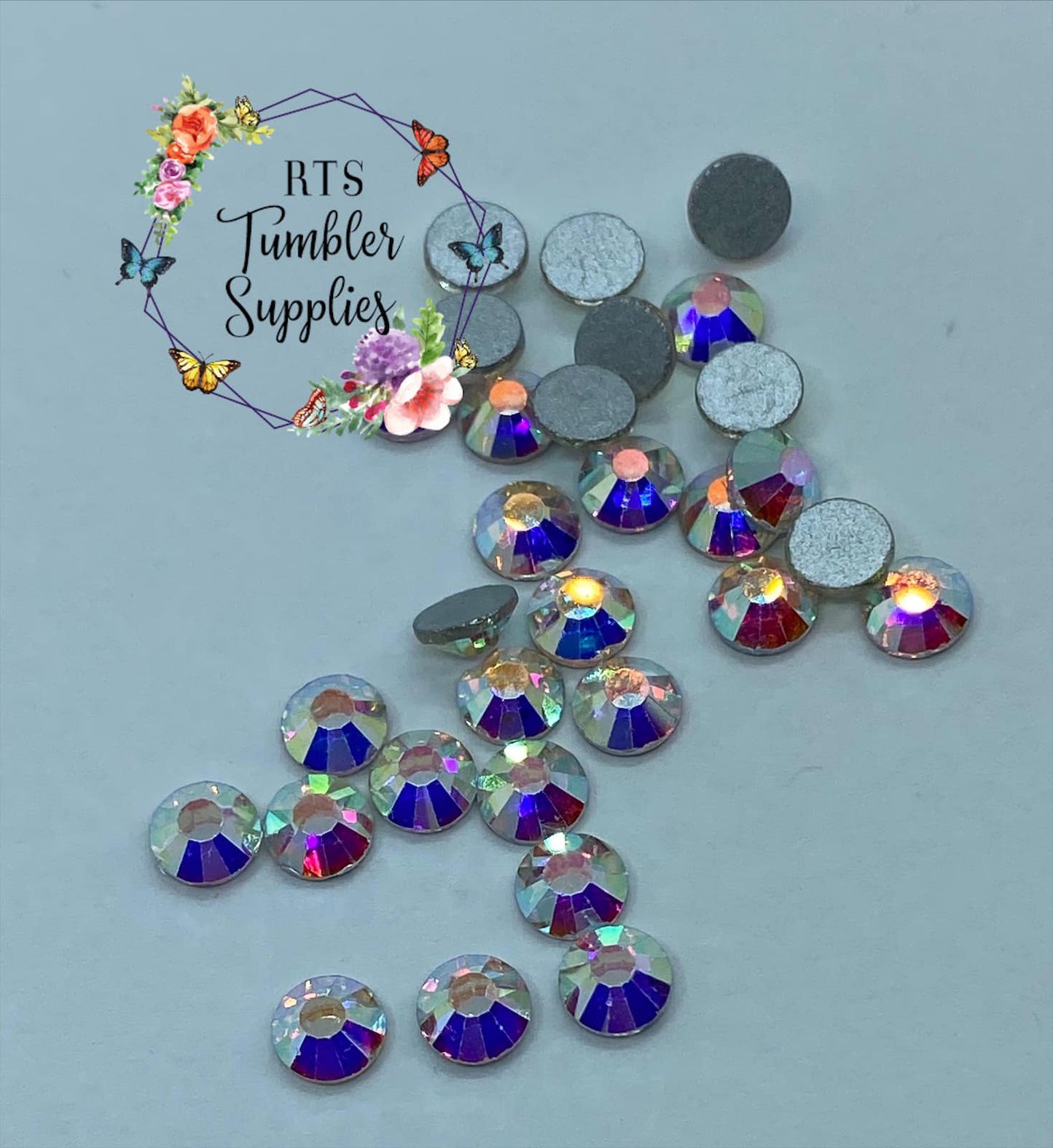 CRYSTAL AB GLASS RHINESTONES