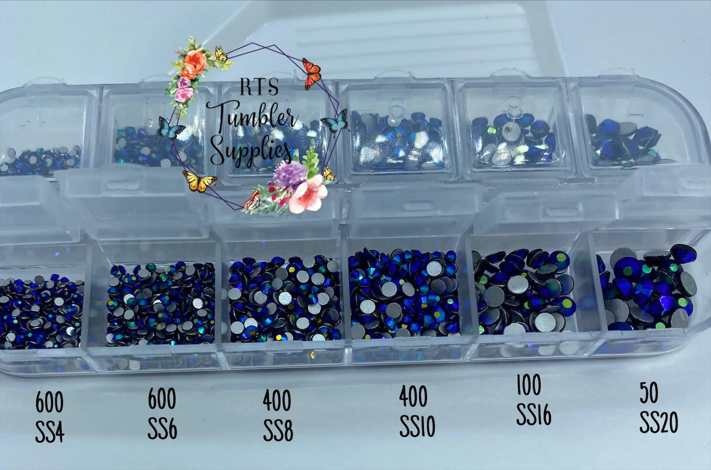 JET AB GLASS RHINESTONES