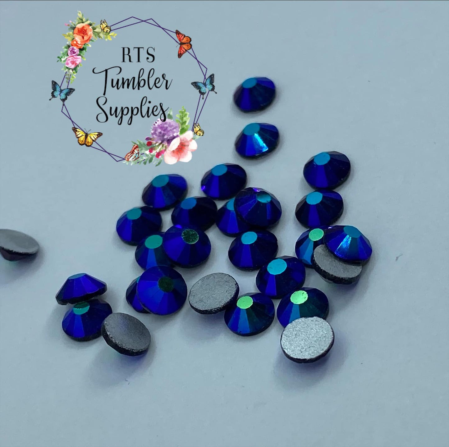 JET AB GLASS RHINESTONES