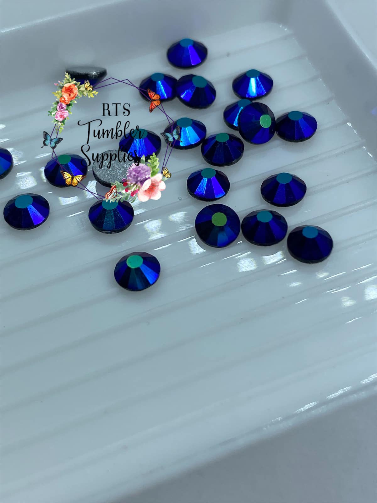 JET AB GLASS RHINESTONES