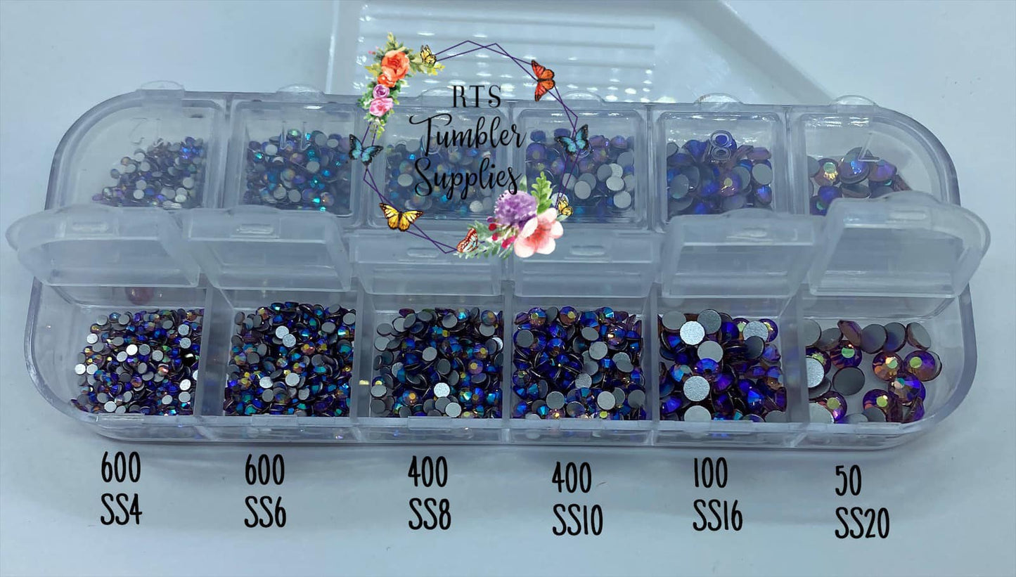 LIGHT AMETHYST AB GLASS RHINESTONES