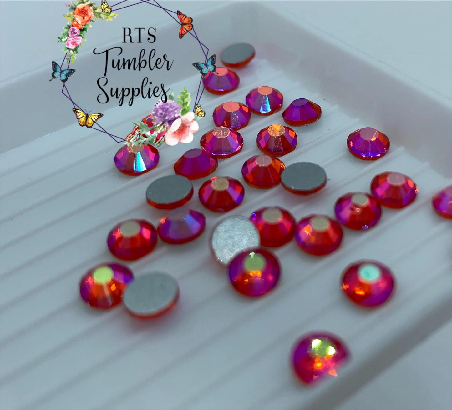 ORANGE AB GLASS RHINESTONES