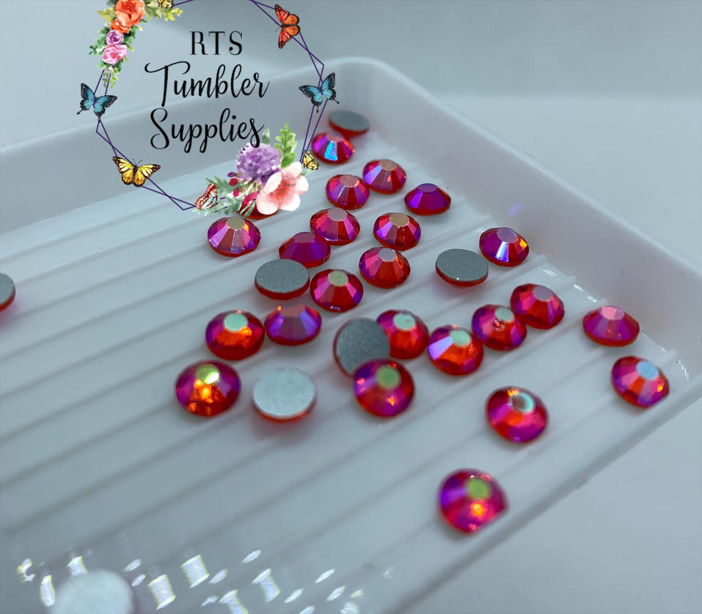 ORANGE AB GLASS RHINESTONES
