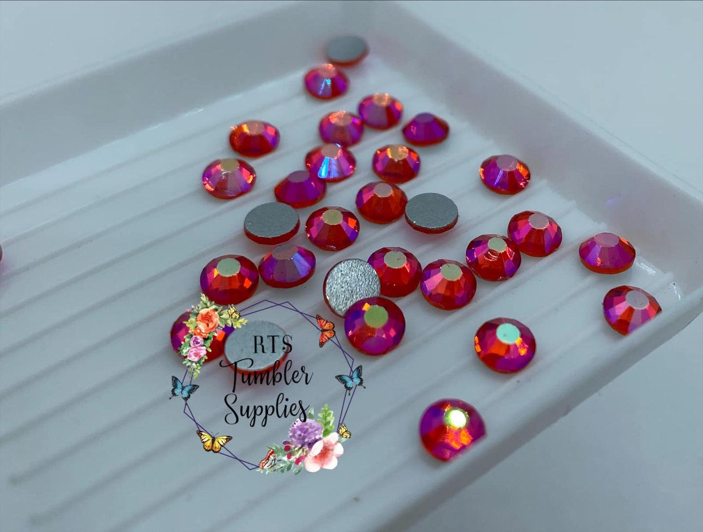 ORANGE AB GLASS RHINESTONES