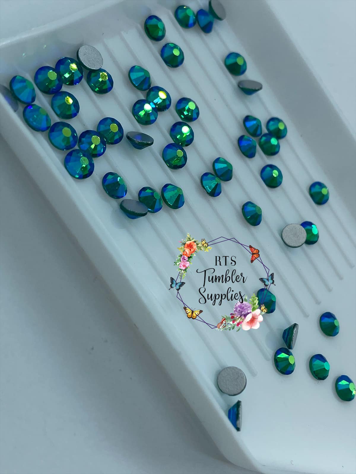 BLUE ZIRCON AB GLASS RHINESTONES