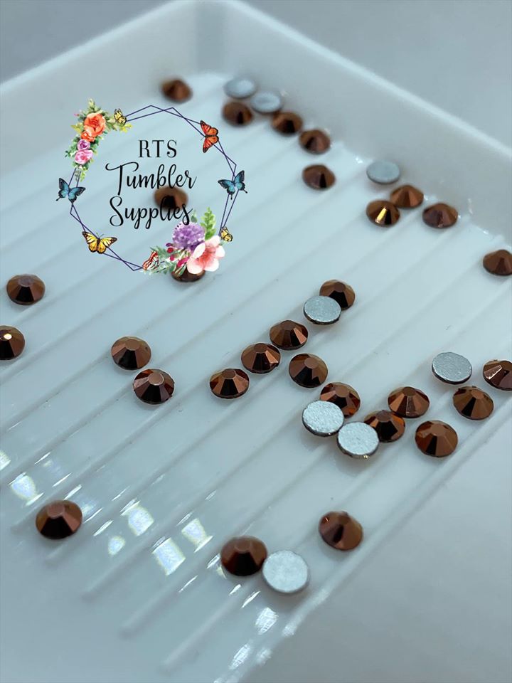 ROSE GOLD GLASS RHINESTONES