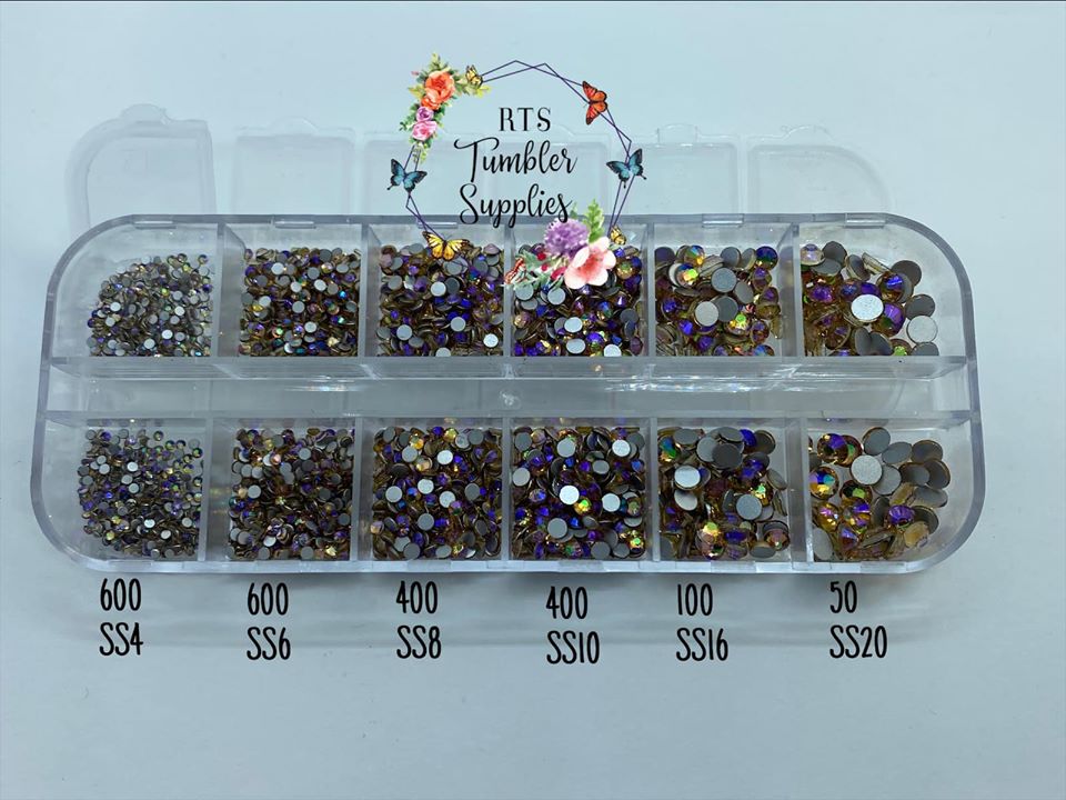 TRANSPARENT AMETHYST GLASS RHINESTONES