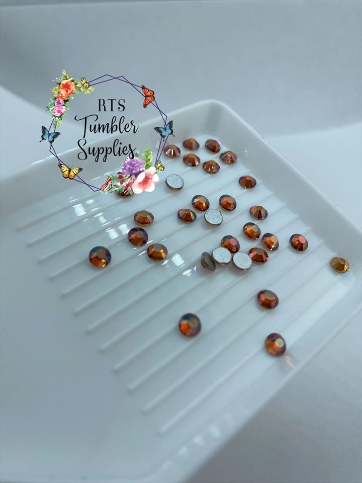 SUNSET GLOW GLASS RHINESTONES