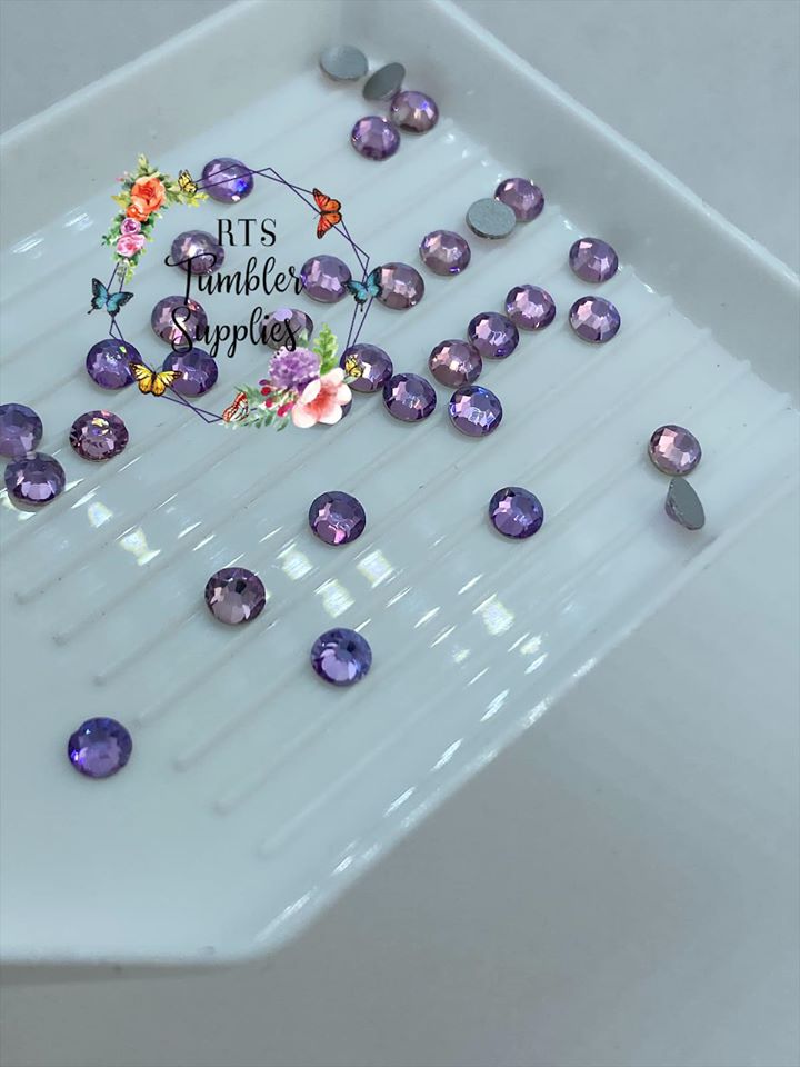 AIR VIOLET GLASS RHINESTONES