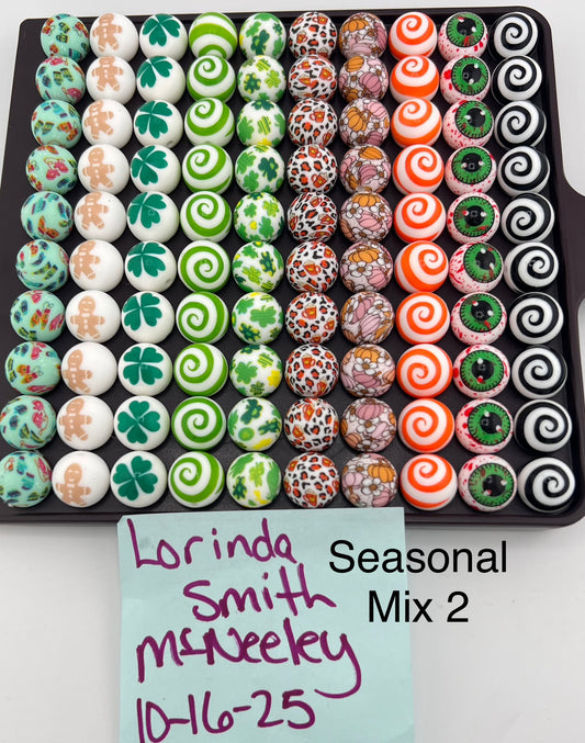 Set of 100 Seasonal 2 Bead set