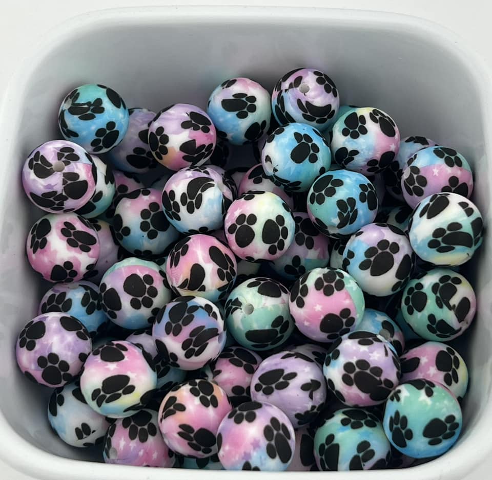 15MM Galaxy Paw Prints