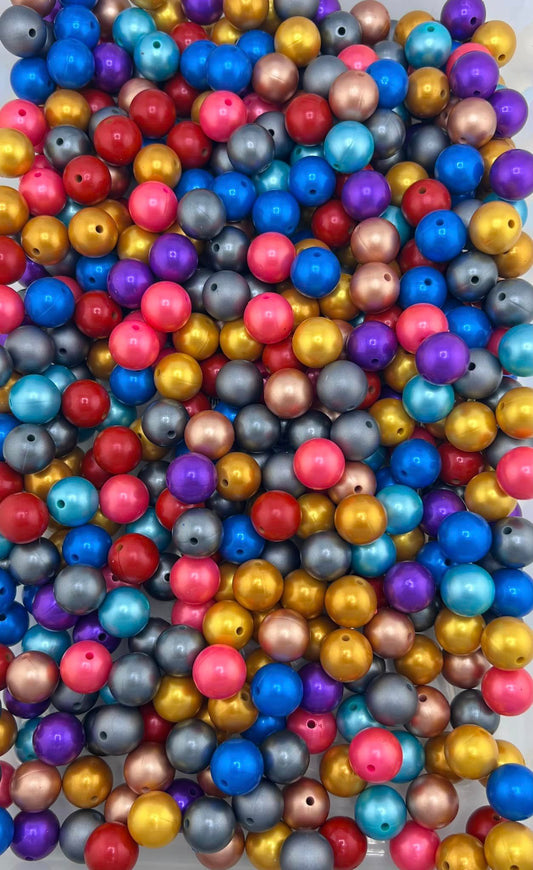 15mm Metallic Bead Scoops