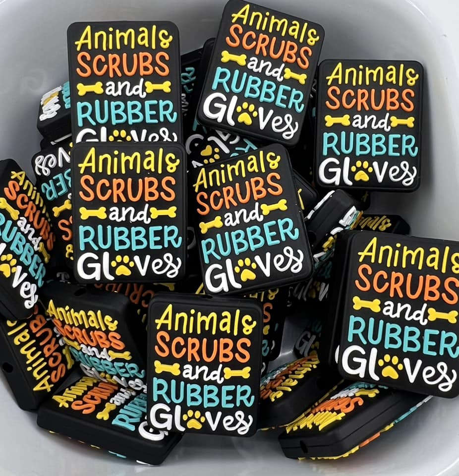 Animals Scrubs and Rubber Gloves Focal