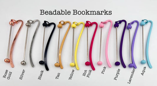 Beadable Bookmarks (10 Color Options)