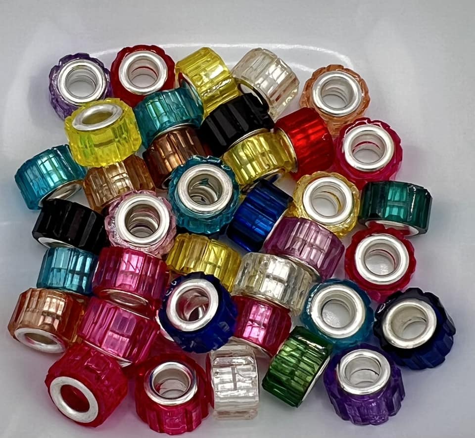 Big Hole Textured Spacer Beads