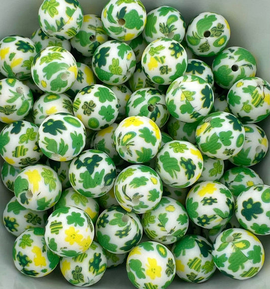 Pack of 30 15MM Cute 4 Leaf Clovers beads