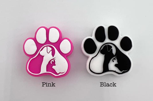 Paw Focal with dog and cat profiles (2 colors)