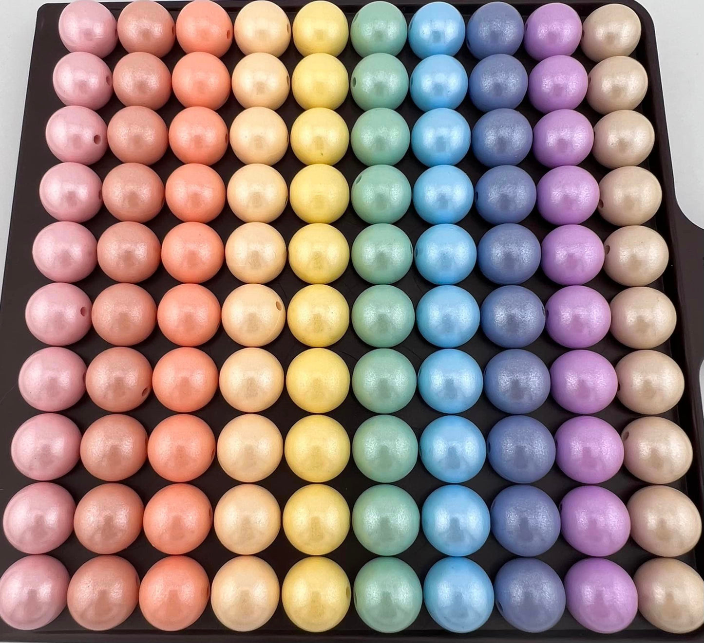 15mm Pastel Rainbow Shimmer mix