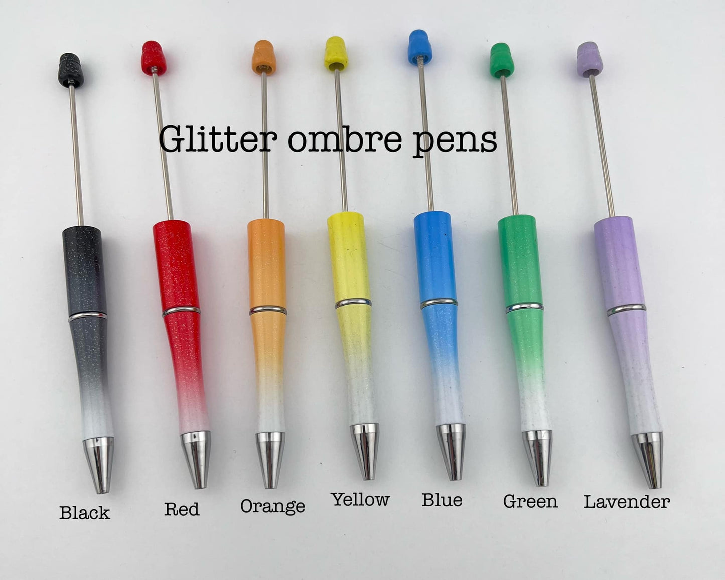 Plastic Beadable Pens (85 Color Variants)