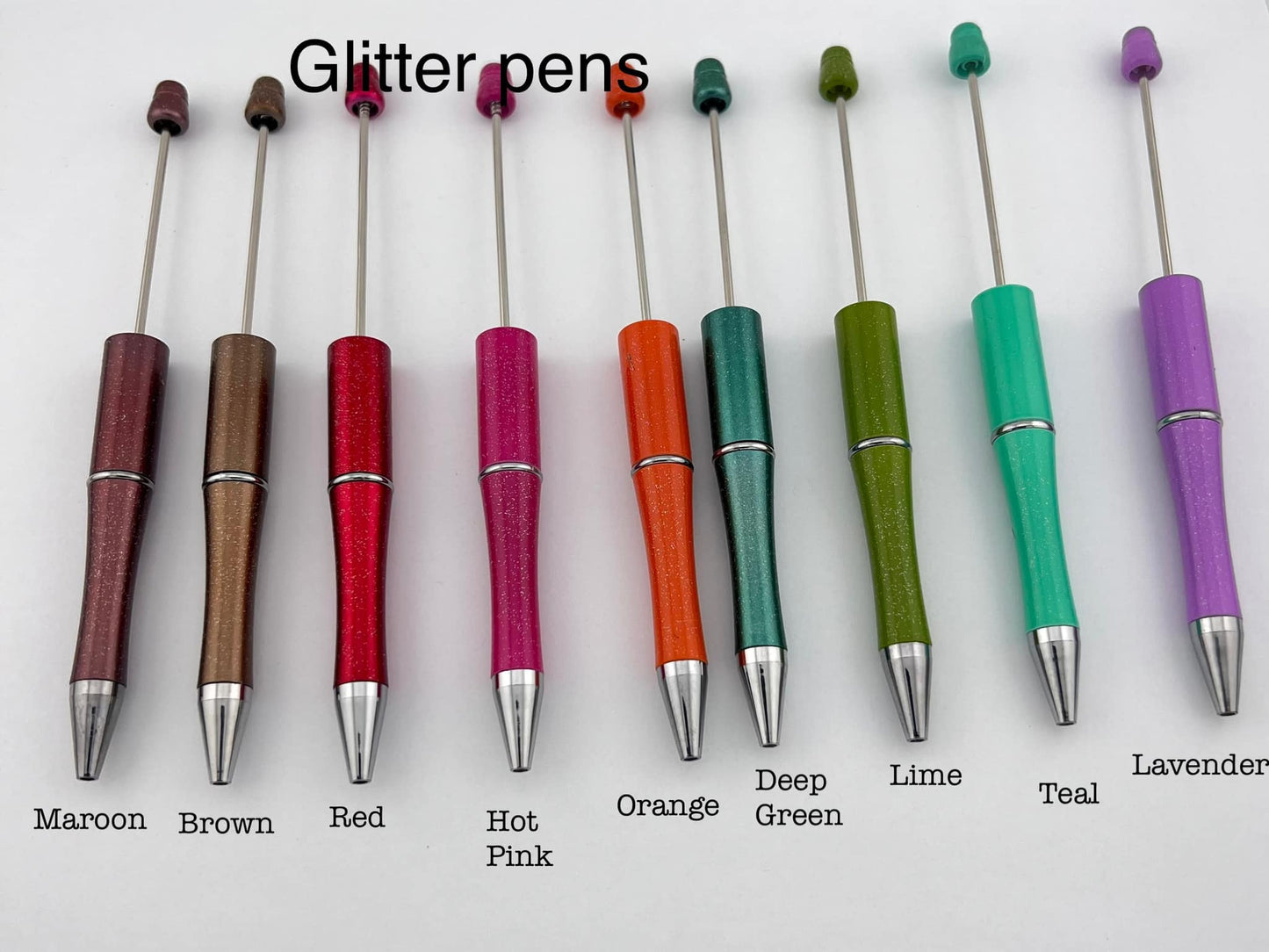 Plastic Beadable Pens (85 Color Variants)