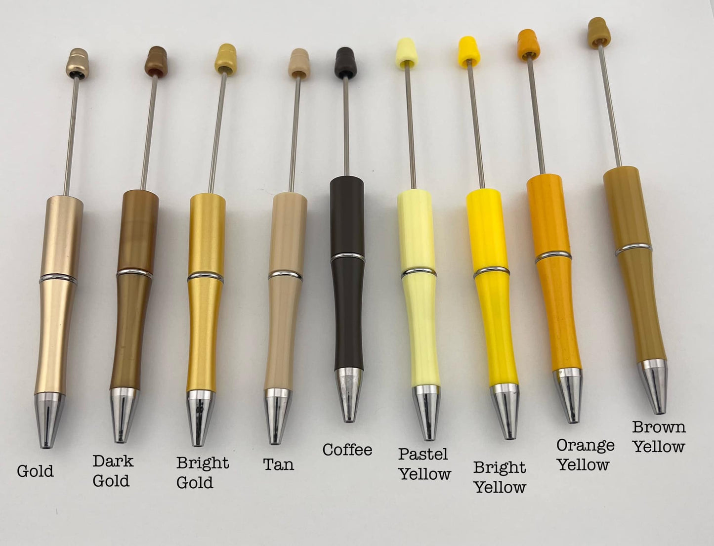 Plastic Beadable Pens (85 Color Variants)