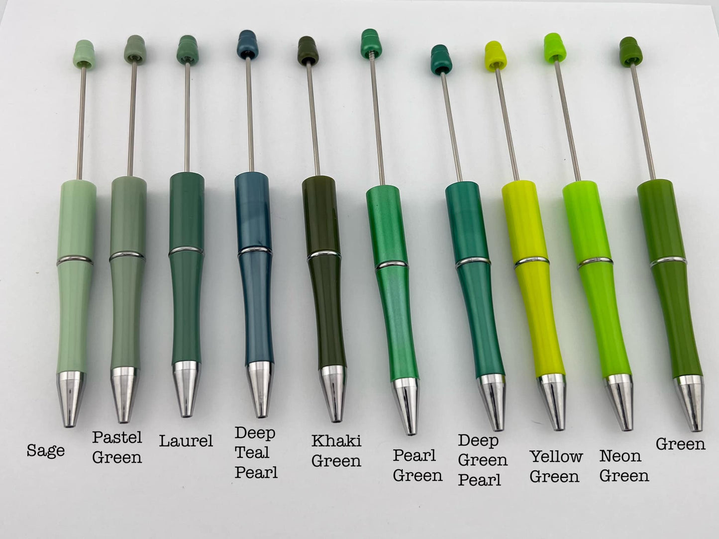 Plastic Beadable Pens (85 Color Variants)