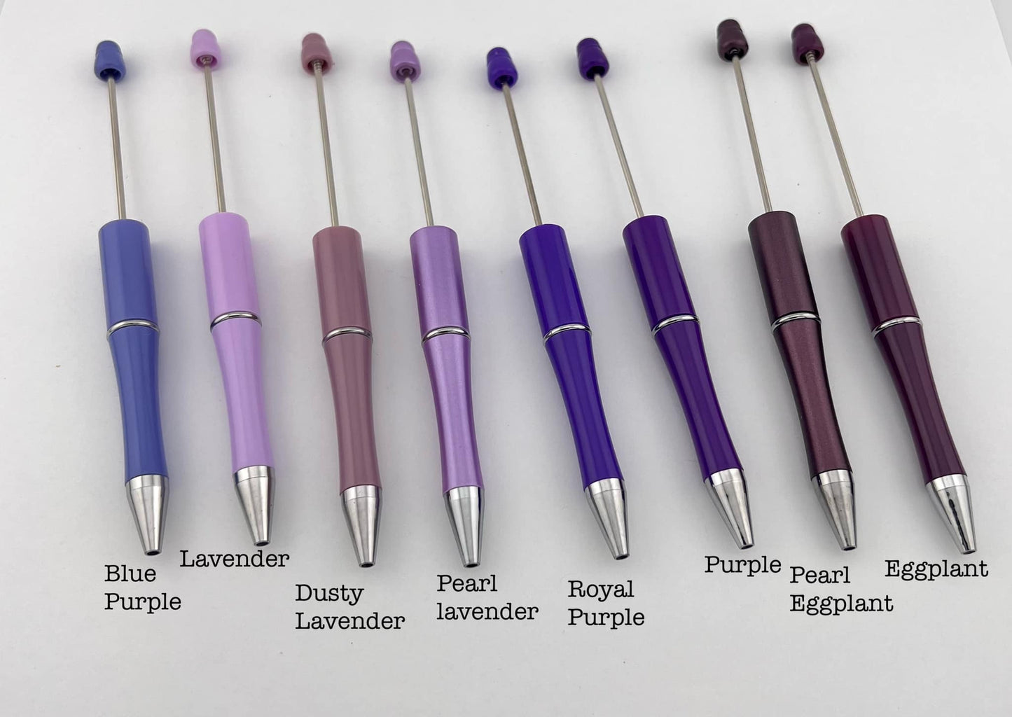 Plastic Beadable Pens (85 Color Variants)