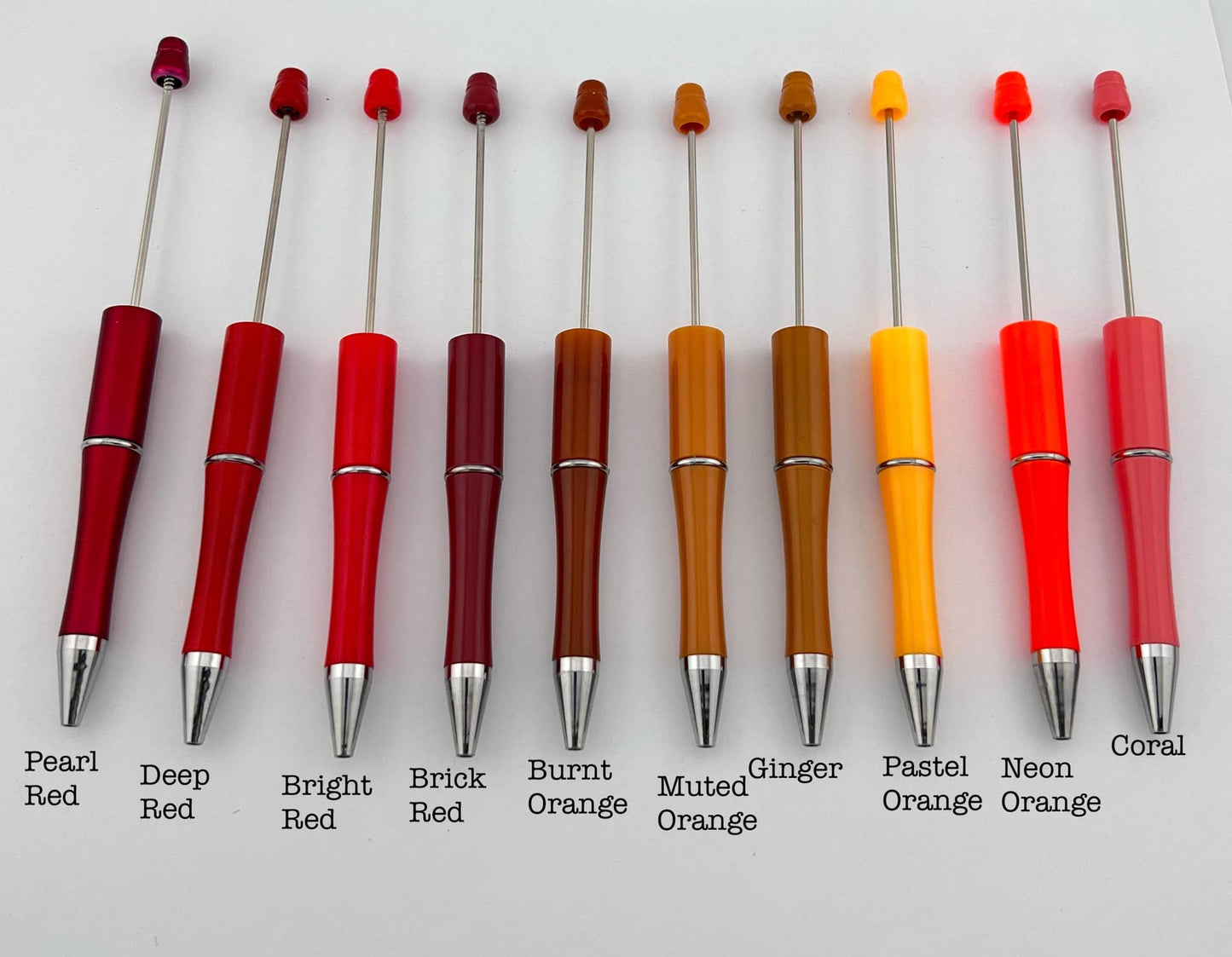 Plastic Beadable Pens (85 Color Variants)