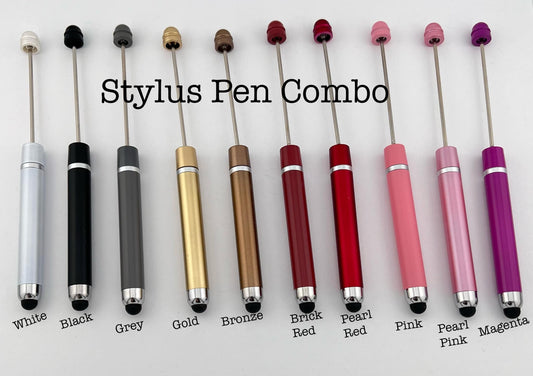 Beadable Stylus Pen Combo (20 Color variations)