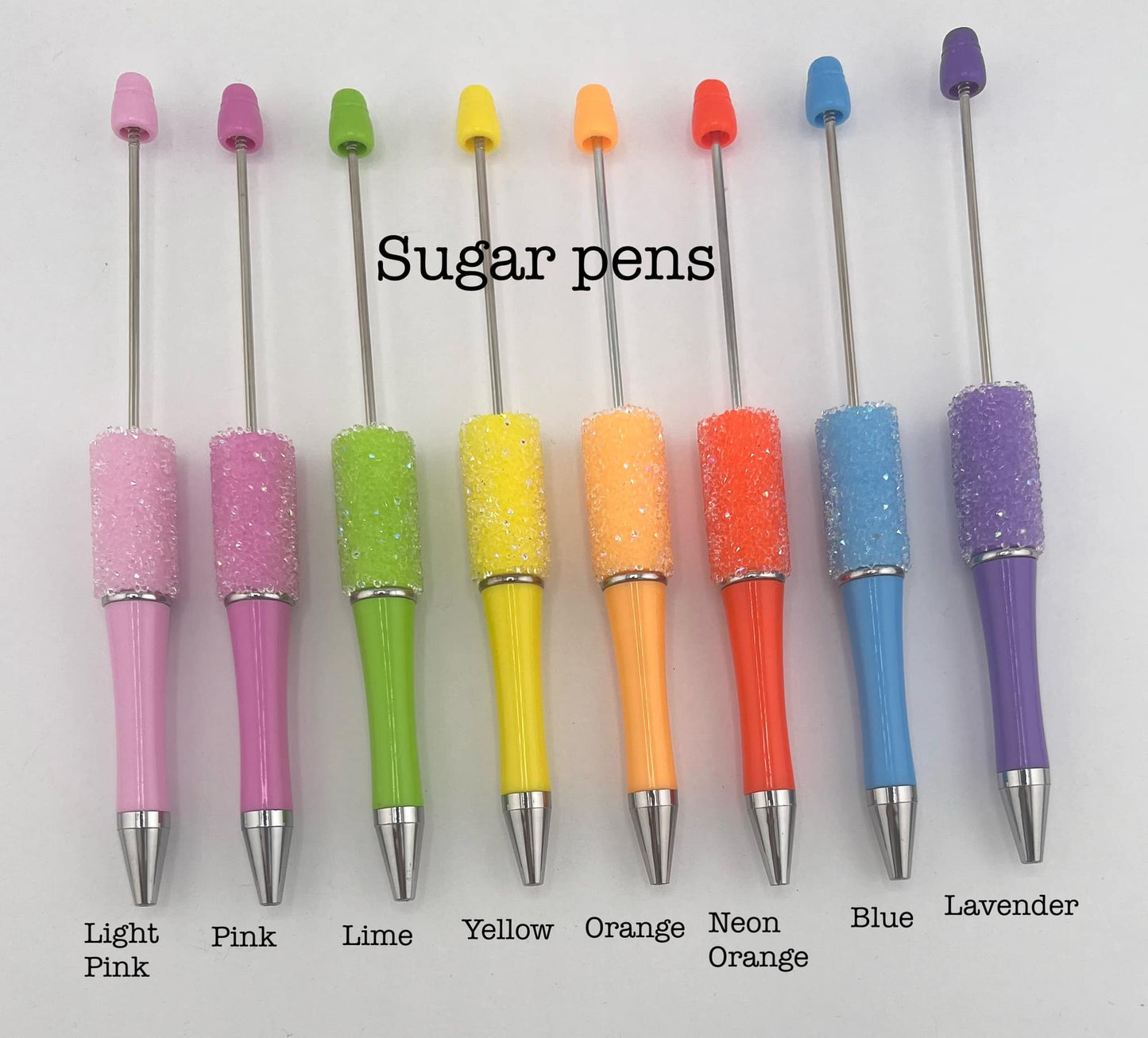 Beadable Sugar Pens (23 color Options)