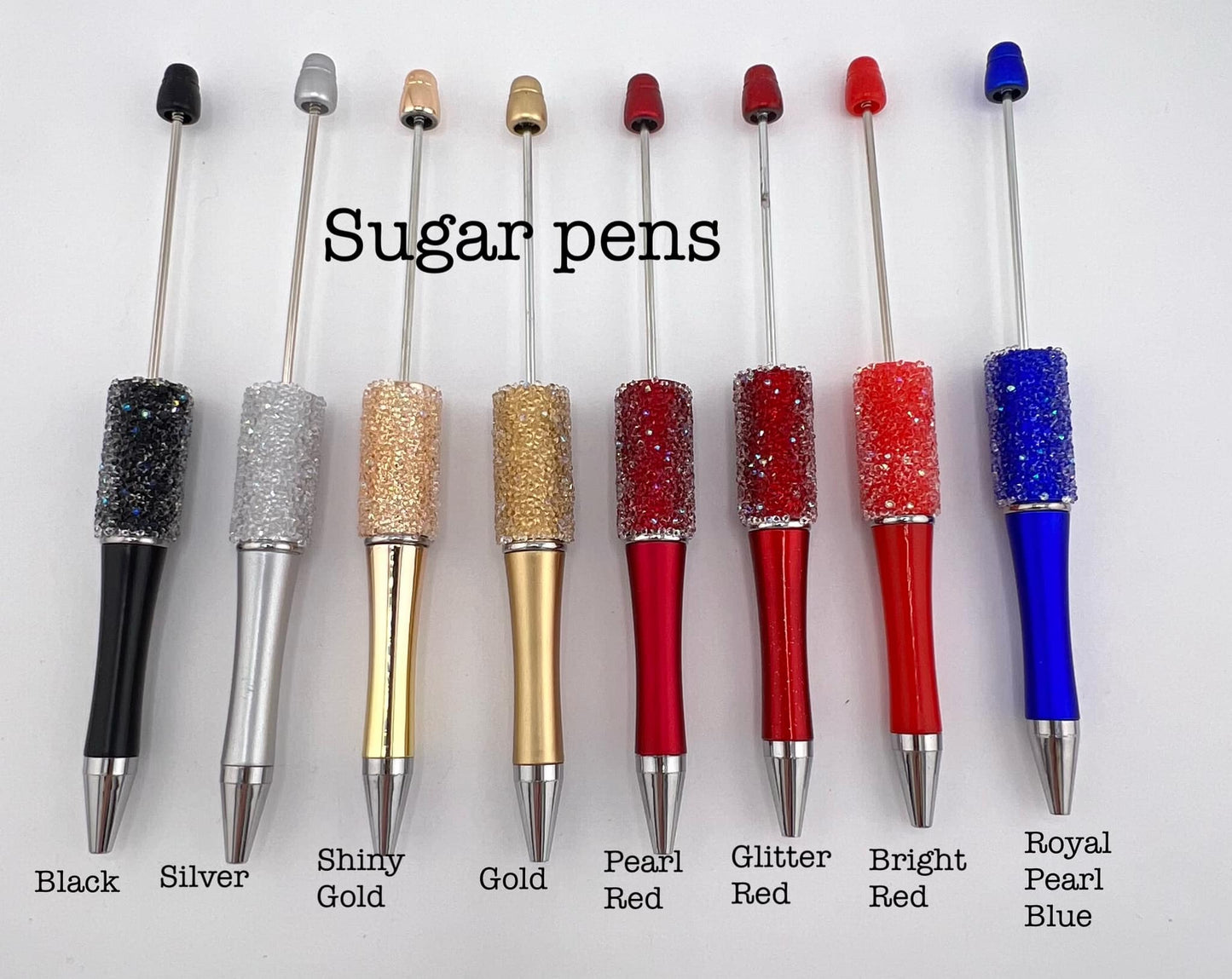 Beadable Sugar Pens (23 color Options)