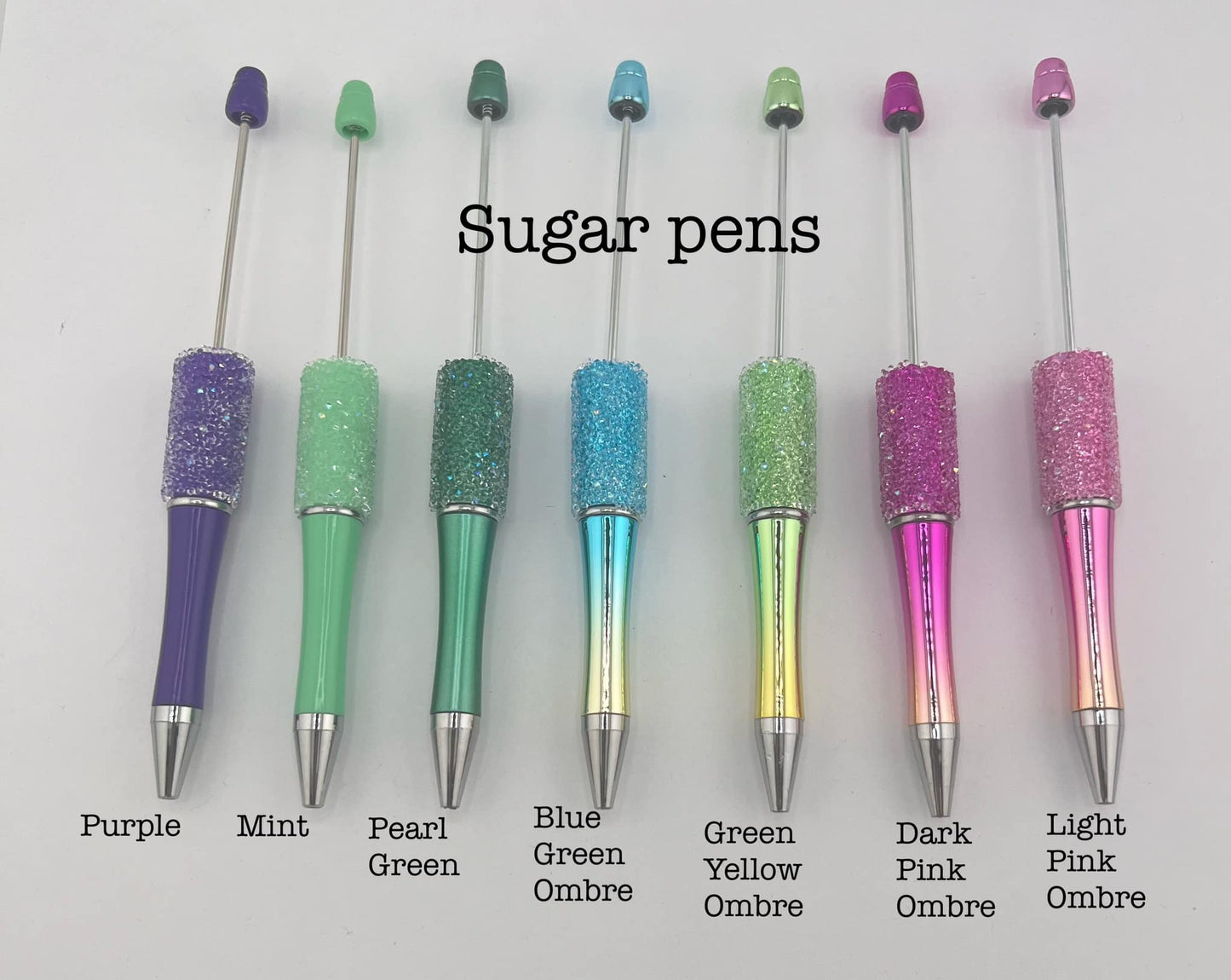 Beadable Sugar Pens (23 color Options)