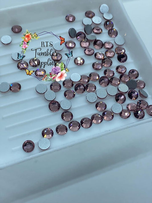 LIGHT AMETHYST GLASS RHINESTONES