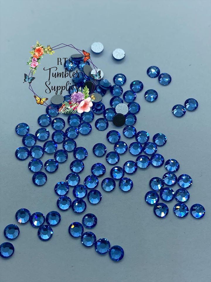 LIGHT SAPPHIRE GLASS RHINESTONES