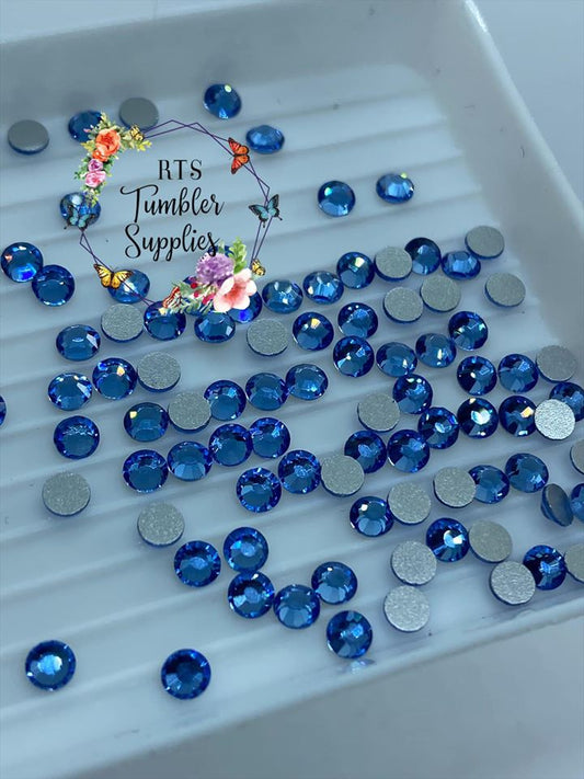 LIGHT SAPPHIRE GLASS RHINESTONES