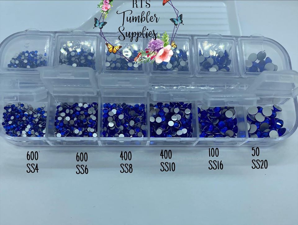 SAPPHIRE GLASS RHINESTONES
