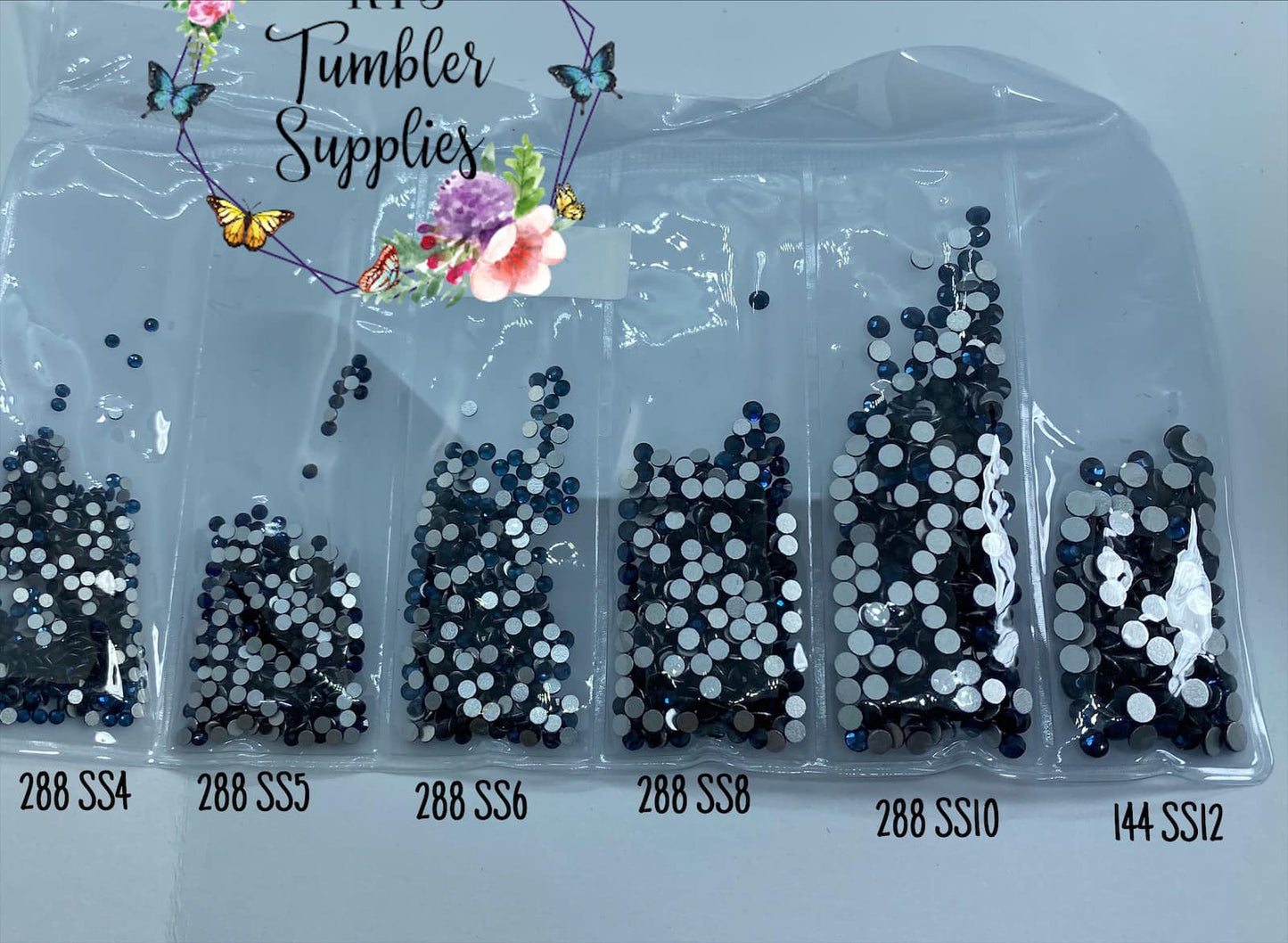 MONTANA BLUE GLASS RHINESTONES