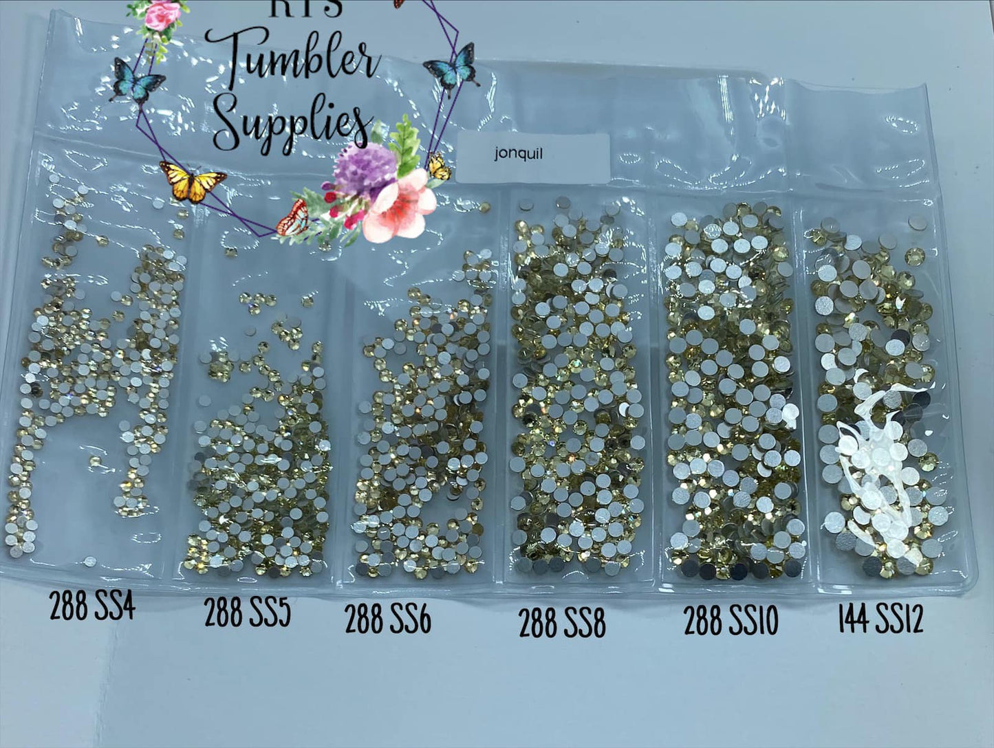 JONQUIL GLASS RHINESTONES