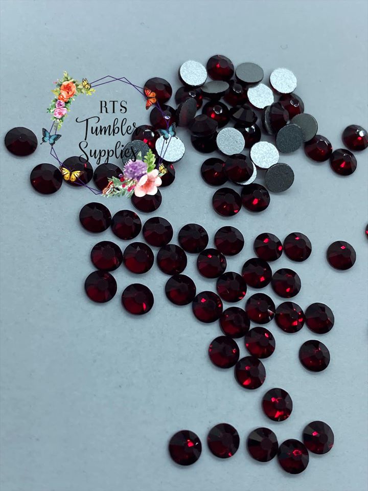 DARK SIAM GLASS RHINESTONES