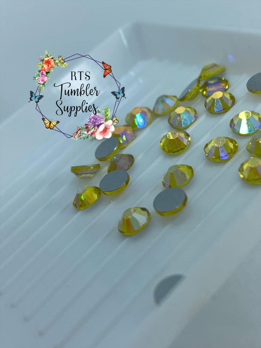 CITRINE AB GLASS RHINESTONES